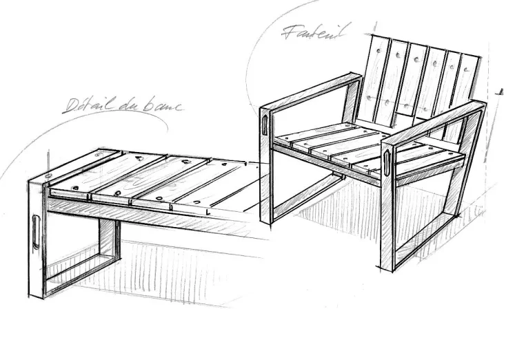 uniq mobilier urbain croquis