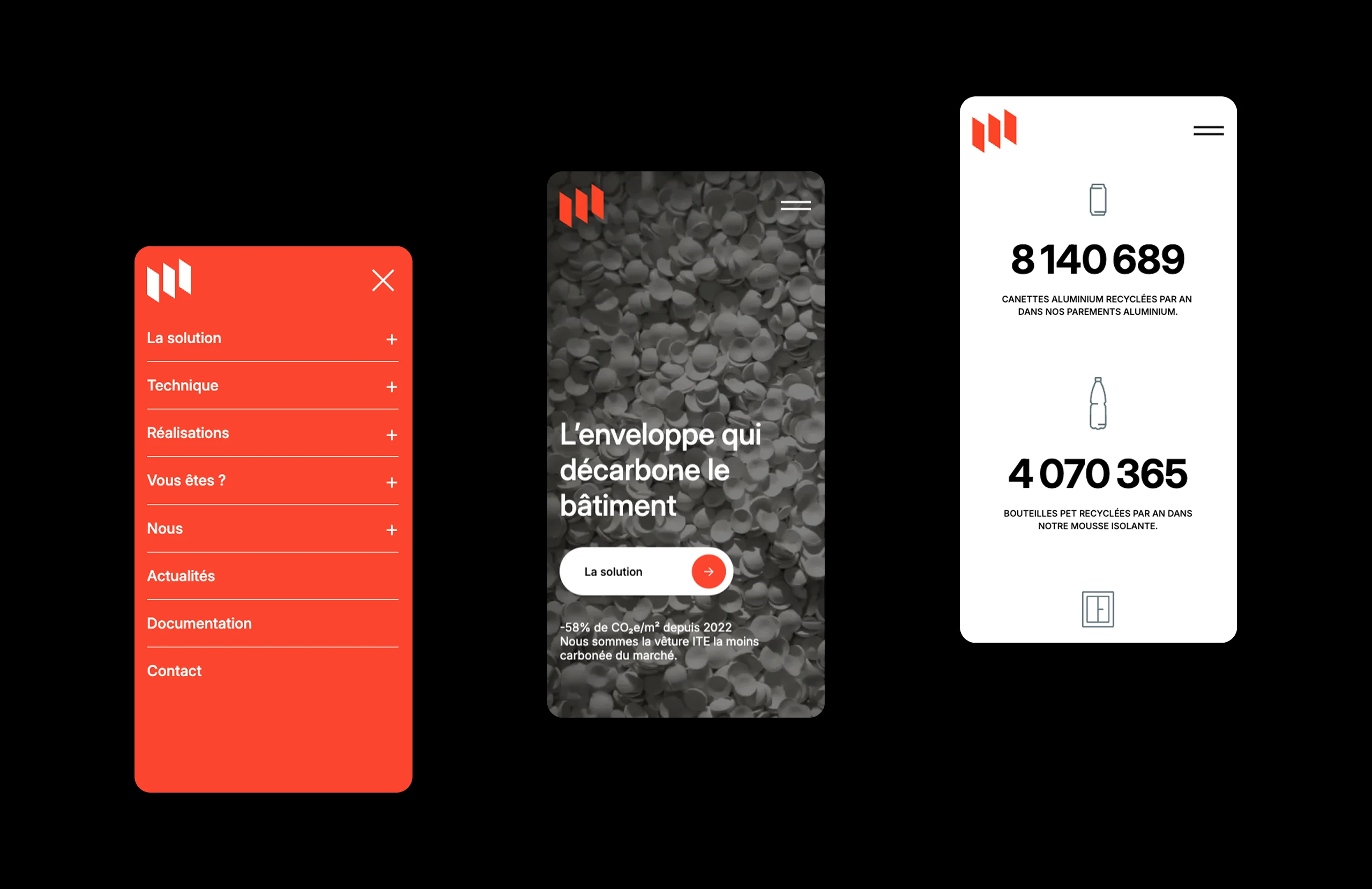 Myral site web mobile