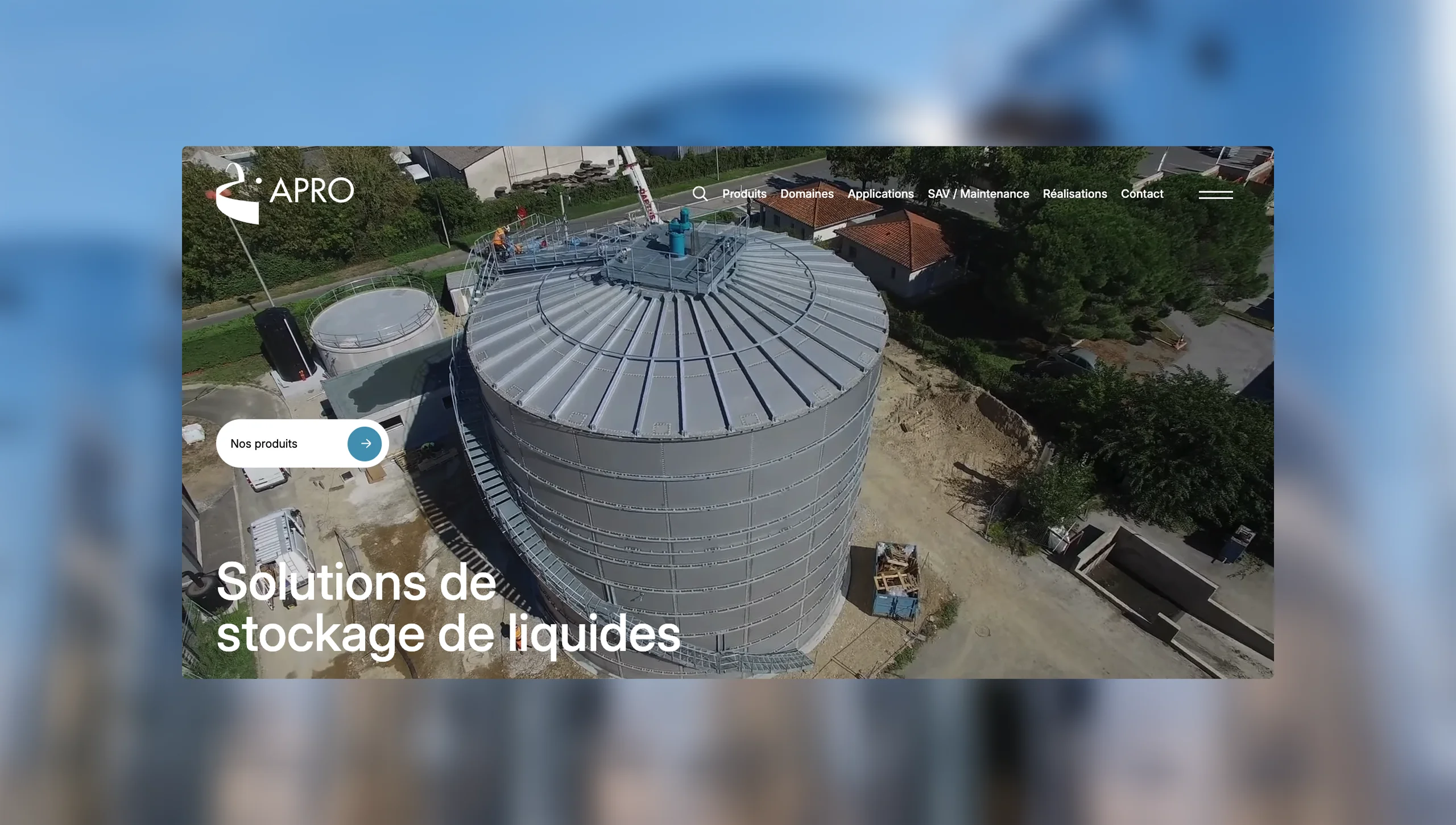 Site web Apro Industrie