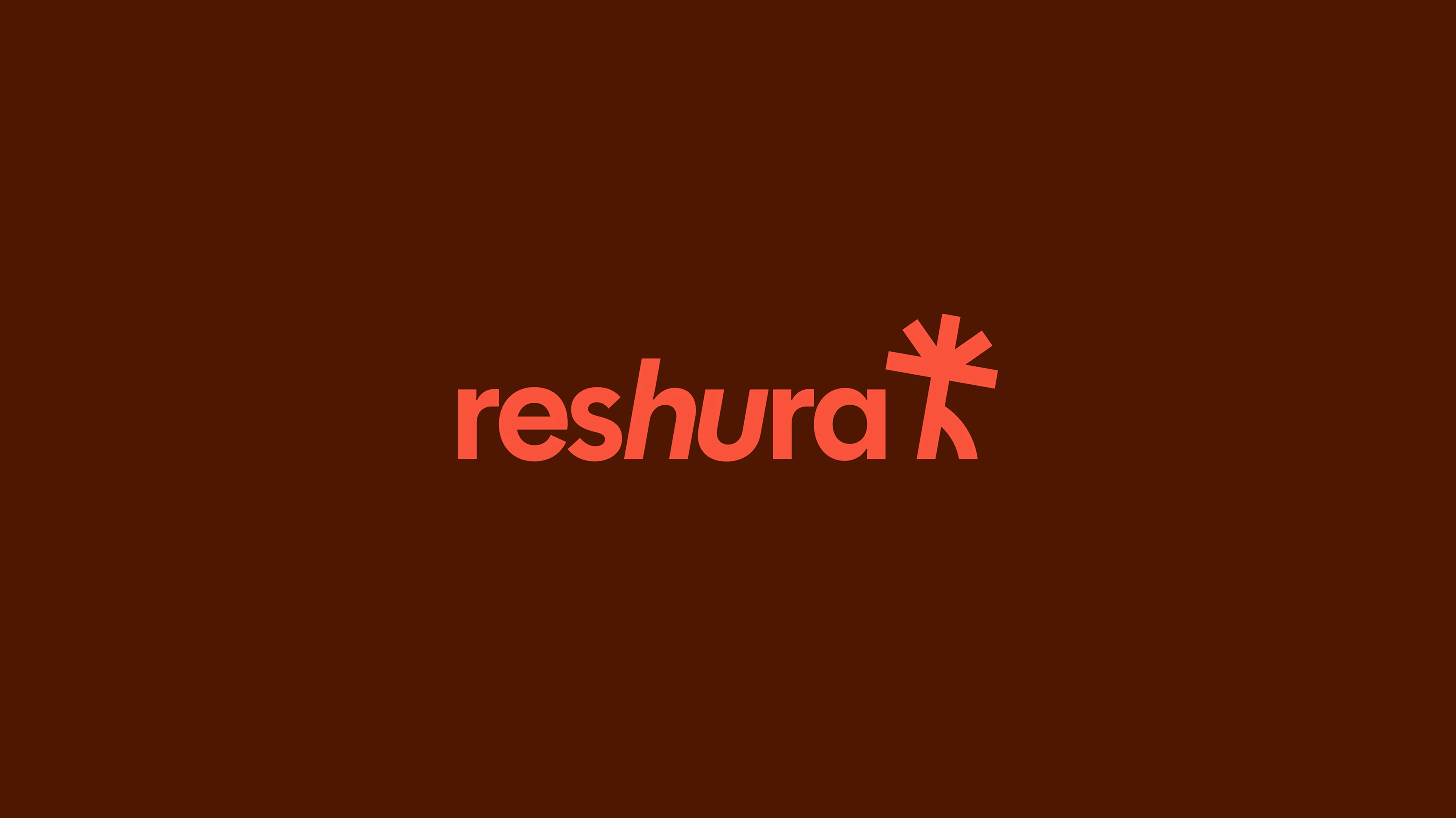 Logo Reshura fond couleur marron