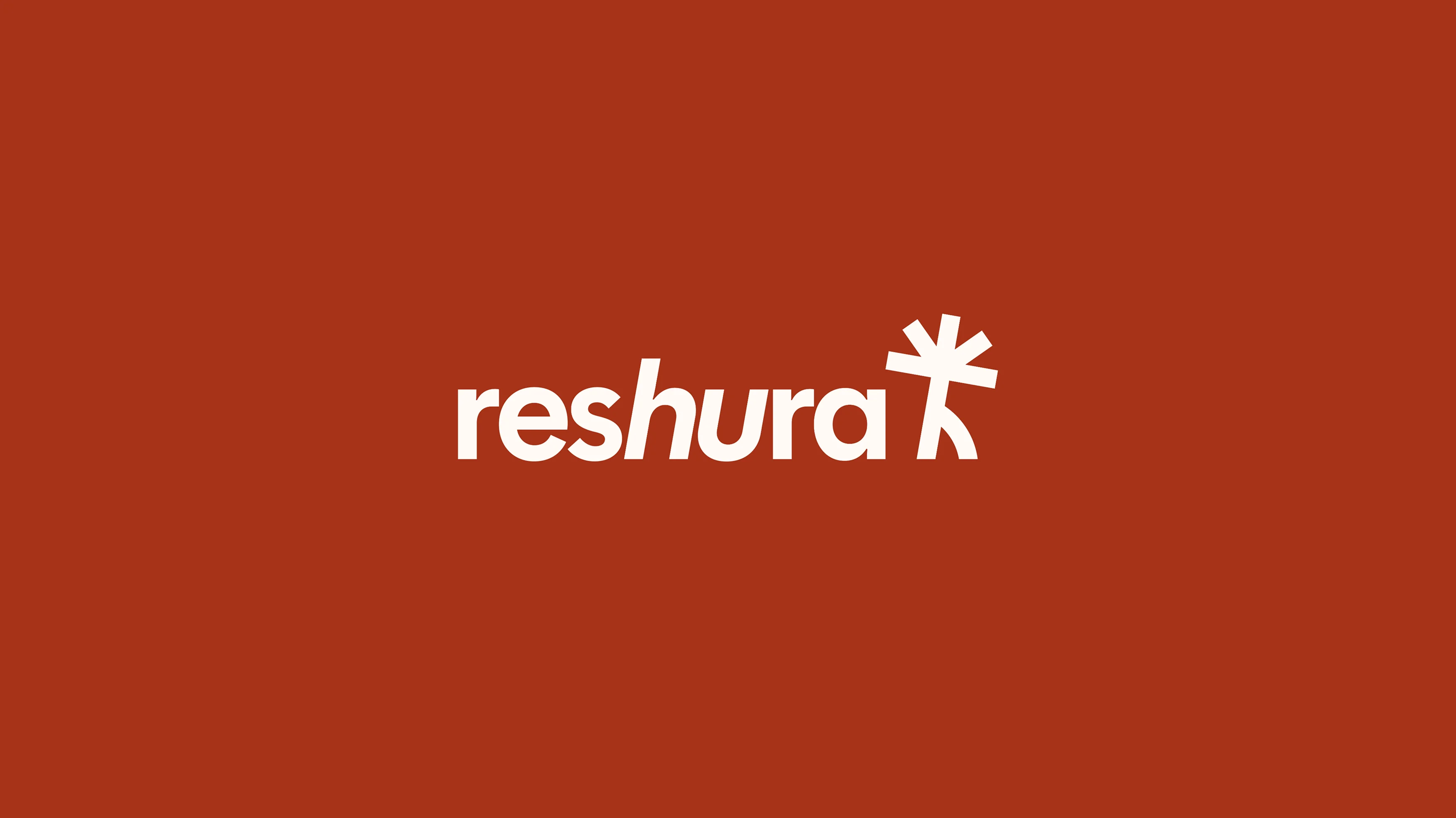 Logo Reshura fond couleur rouge