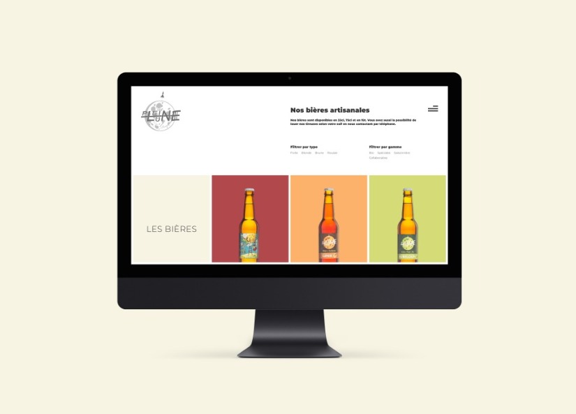 site web brasserie bières