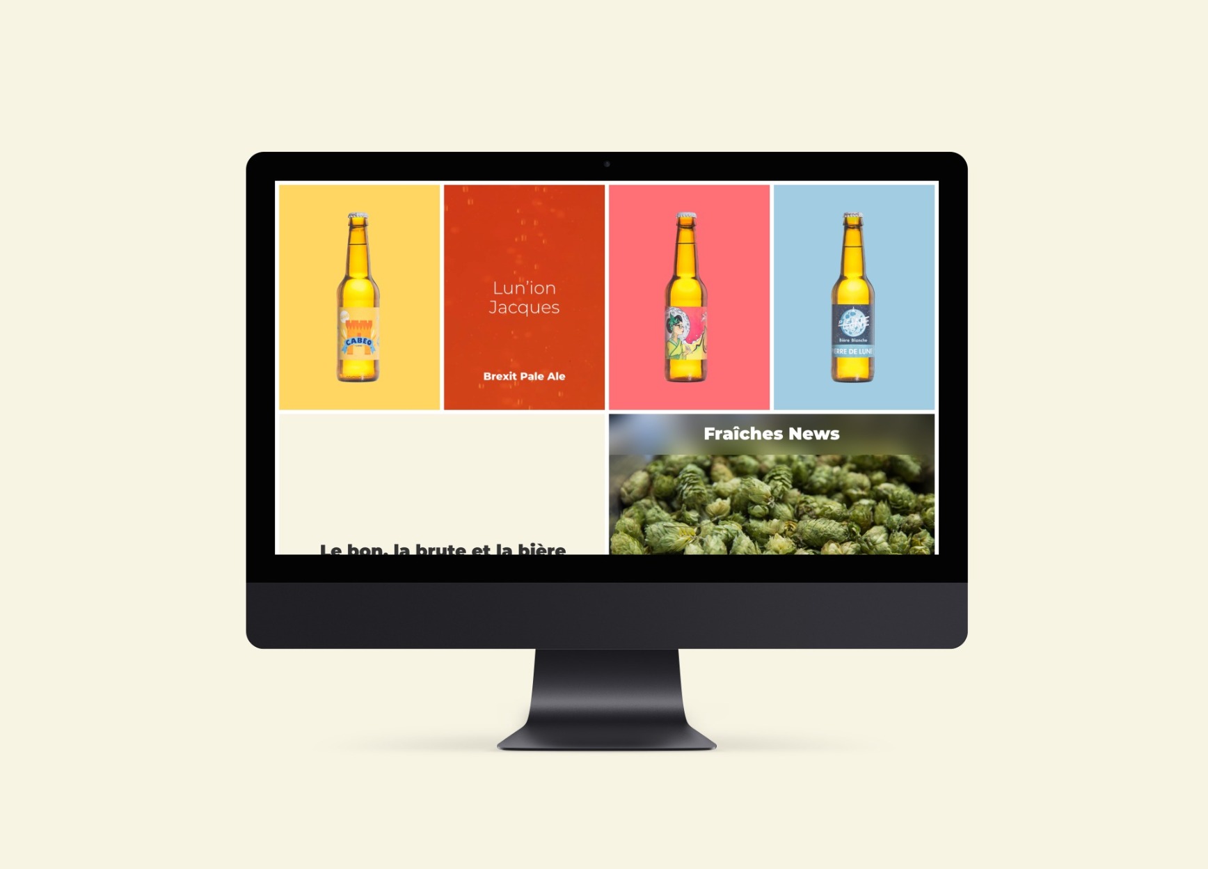 site web responsive brasserie Pleine Lune