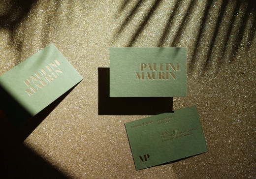 Pauline Maurin Identité logo et carte de visite